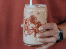 Load image into Gallery viewer, Bear on a Bike Glass